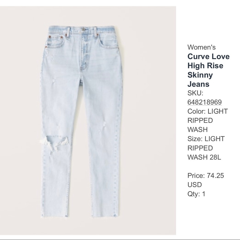 Abercrombie & Fitch Curve Love Jeans